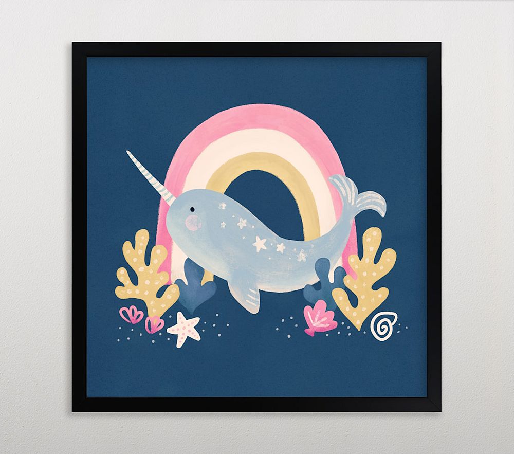 Minted&#174; Narwhal Magic Framed Art by Sabrina Excene
