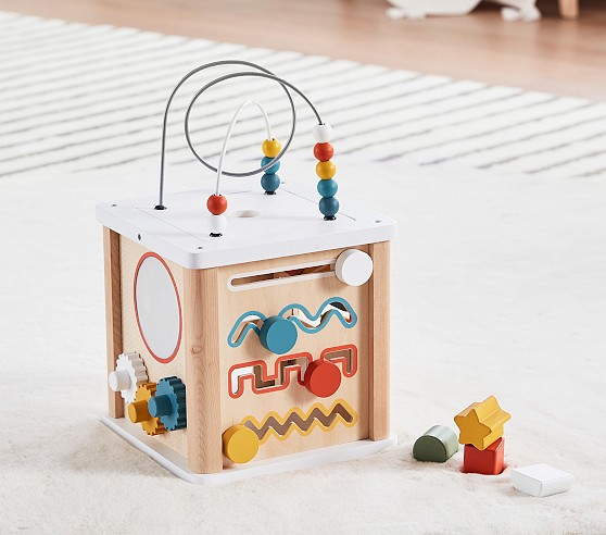 【0 ahc】ポッテリーバーンキッズ　アクティビティーテーブル+玩具箱 Hape Activity Center | Pottery Barn Kids
