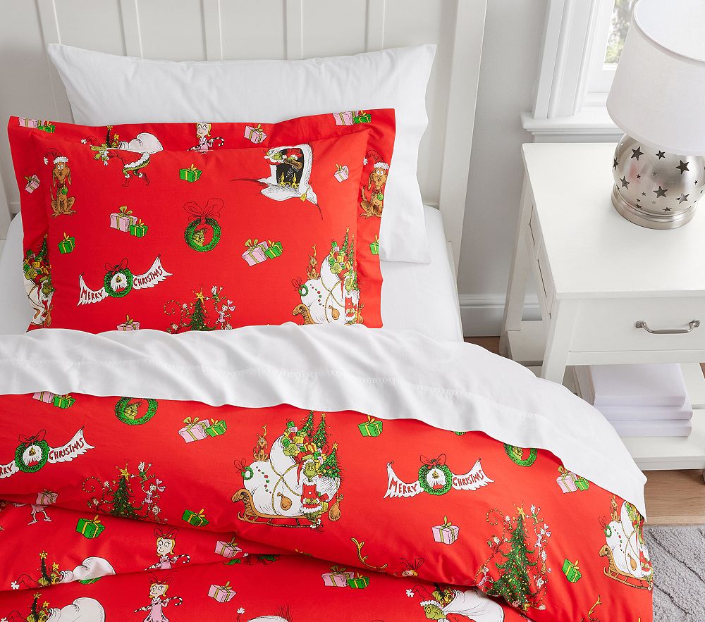Dr. Seuss's The Grinch&#8482; Merry Grinch Organic Duvet Cover