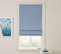 Evelyn Cordless Blackout  Roman Shade, 44x64 Inches, Chambray Blue