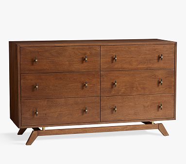 Lennox Extra Wide Dresser, Dark Walnut, In-Home Delivery