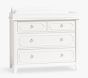 Ava Regency Dresser &#38; Topper Set, Simply White