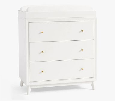 Sloan Nursery Dresser & Topper Set, Simply White, In-Home Delivery
