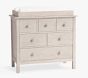 Kendall Nursery Dresser & Topper Set, Weathered White, In-Home Delivery