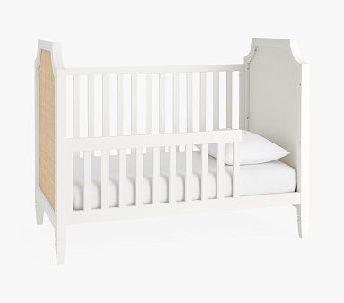 Ava Regency Caned Toddler Bed Conversion Kit Only, Simply White Natural Caning, Parcel Delivery