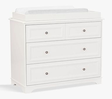Fillmore Dresser & Changing Table Topper, Simply White, In-Home Delivery