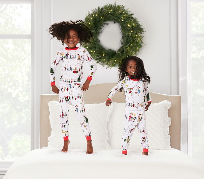 Grinch Pajama Christmas Pajamas Fuzzy Christmas Pyjamas Girls