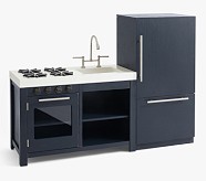 Charlie Weathered Navy Play Kitchen (51")