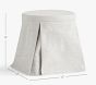 Madeline Vanity Stool, Evelyn Grey