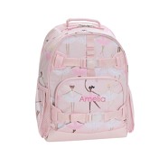 Mackenzie Pink Shimmer Ballerinas Backpacks