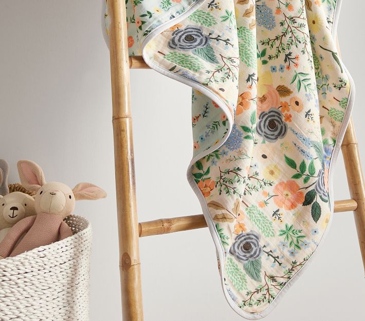 Rifle Paper Co. Garden Party Forest Oversized Organic Muslin