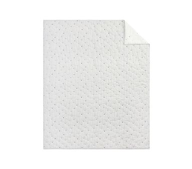 Embroidered Stripe Lightweight Quilt