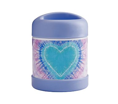 Lavender Heart Tie-Dye Mackenzie Insulated Hot/Cold Food Container