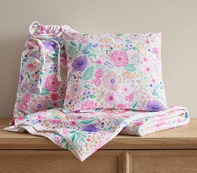 Lavender Floral Blooms Nap Set , Lavender