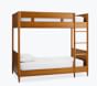 west elm x pbk Mid-Century Bunk Bed, Single-over-Single, Acorn