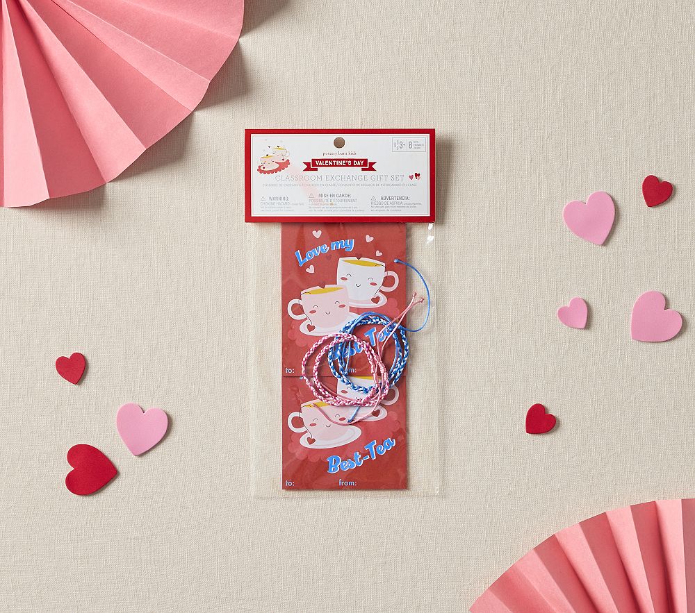 Classroom Valentine Card Love My Best Tea, Set of 8