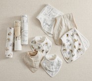 Disney's Winnie the Pooh Organic Muslin Bib, Burp and Swaddle Set