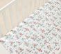 Disney Home x Sanderson Mickey Mouse and Minnie Mouse Garden Organic Crib Fitted Sheet