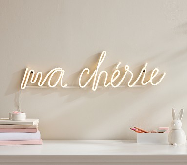 Mon &amp; Ma Ch&#233;ri LED Wall Sign