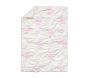 Pink Stripe Bow Baby Quilt