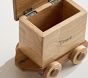 Wooden Train Personalized Coin Bank