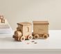 Wooden Train Personalized Coin Bank