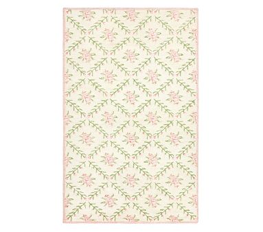 Roses Rug , 5x8 , Multi