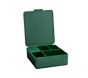 Square All-in-one Recycled Kids Bento Box, Green