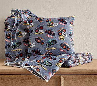 Monster Trucks Nap Set , Grey Multi