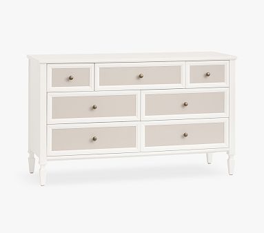 Pilar Extra-Wide Dresser, Simply White/Oat