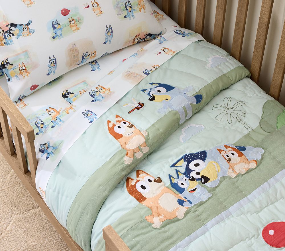 <i>Bluey</i> Toddler Quilt