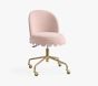 Scallop Skirt Swivel Desk Chair