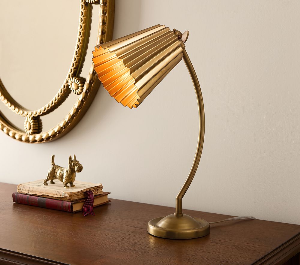 Chris Loves Julia Pleated Task Lamp (17&quot;)