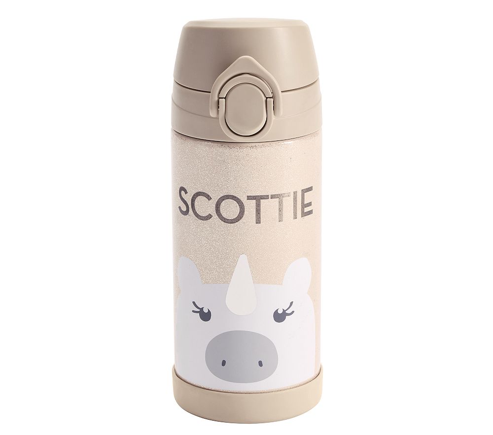 Mackenzie Dreamy Glitter Unicorn Critter Water Bottle