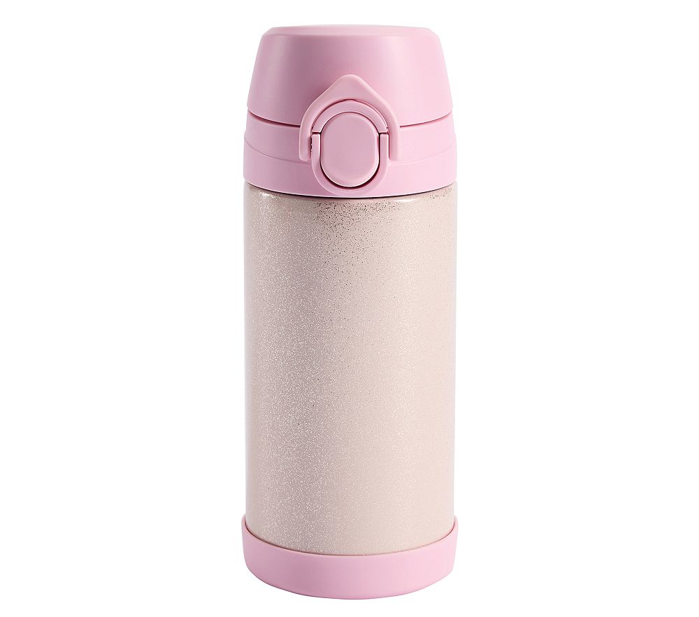 Mackenzie Gold Glitter Water Bottle