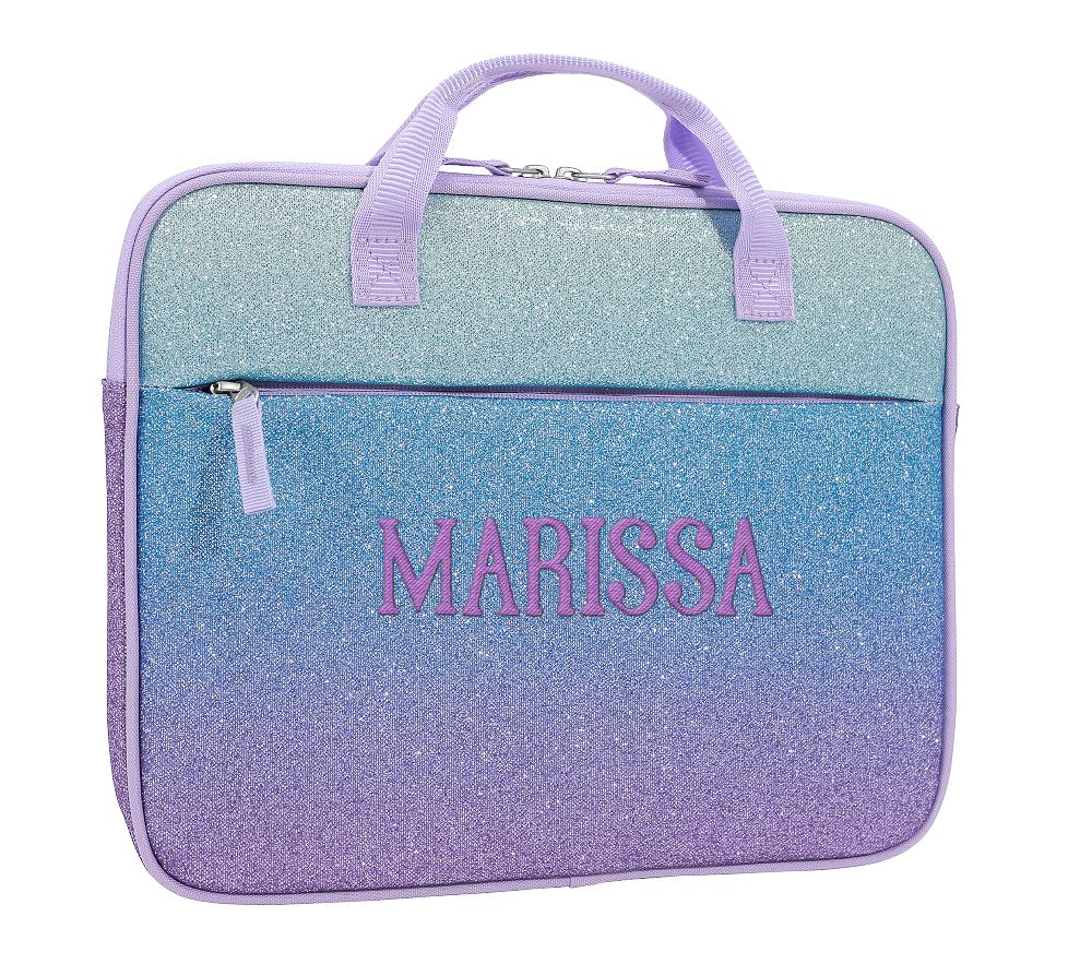 Mackenzie Lavender/Aqua Ombre Glitter Homework Holder