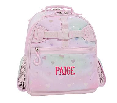 Dreamy Foil Hearts Adaptive Backpack | Pottery Barn Kids