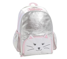 Metallic Cat Critter Backpack | Pottery Barn Kids