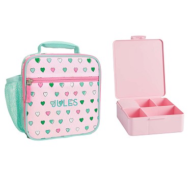 Mackenzie Roller Rabbit Multi Heart Lunch & Bento Bundle, Set of 2