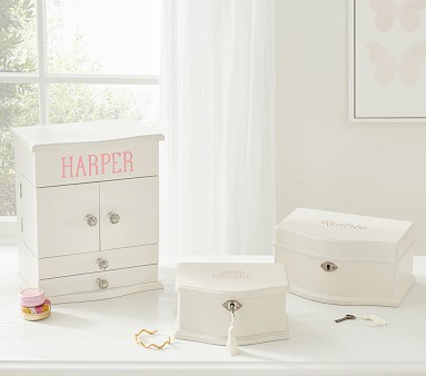 Cream Abigail Jewelry Box Collection