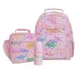 Mackenzie Heritage Pink Dinos RPET Bundle: Small Backpack, Classic Lunch, 12oz Water