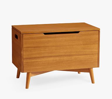 west elm x pbk Mid Century Toy Box, Acorn, Parcel