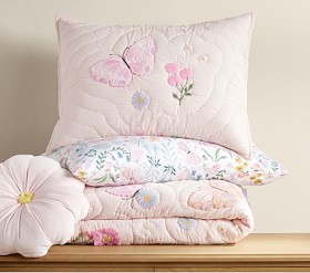 Wildflower Butterfly Quilt Bedding Set