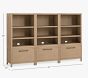 Charlie 3 x 3 Bookcase With Drawer Base Wall Storage System
