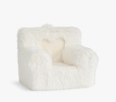 Anywhere Chair®, Faux Fur Carved Hearts Slipcover Only