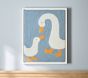 Felted Geese Framed Art (30" x 24")
