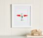 Leslee Mitchell Red &amp; Grey Plane Framed Art