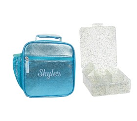 Metallic Aqua Lunch Bundle Pottery Barn Kids