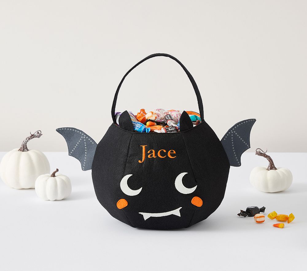 Glow-in-the-Dark Bat Felt Treat Bag