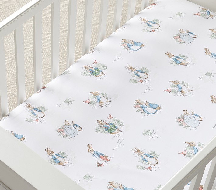 Peter Rabbit™ Organic Crib Sheet Pottery Barn Kids